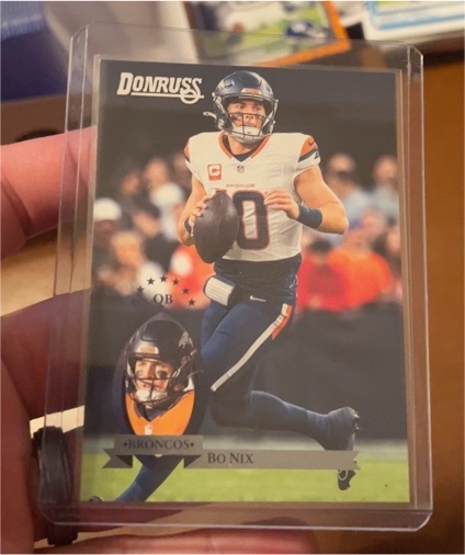 2025 Panini Donruss #32 Bo Nix Retro 1995 — front