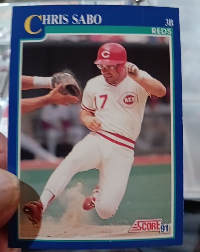 1991 Score #462 Chris Sabo — front