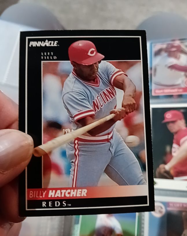 1992 Pinnacle #140 Billy Hatcher — front
