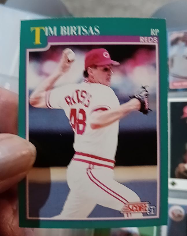 1991 Score #648 Tim Birtsas — front
