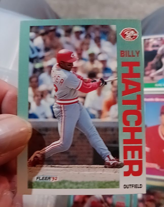 1992 Fleer #409 Billy Hatcher — front
