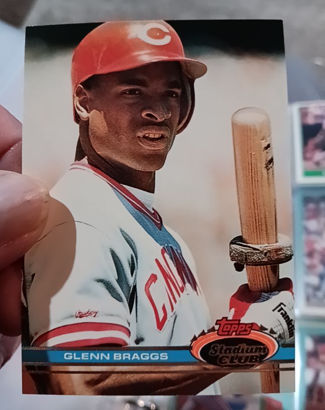 1991 Topps Stadium Club #187 Glenn Braggs Cincinnati Reds — front
