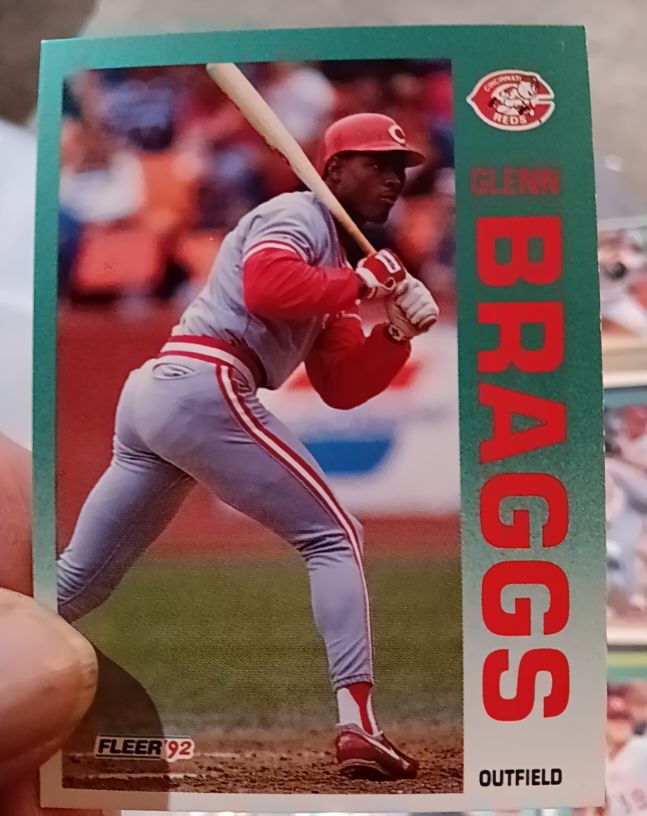 1992 Fleer #400 Glenn Braggs — front