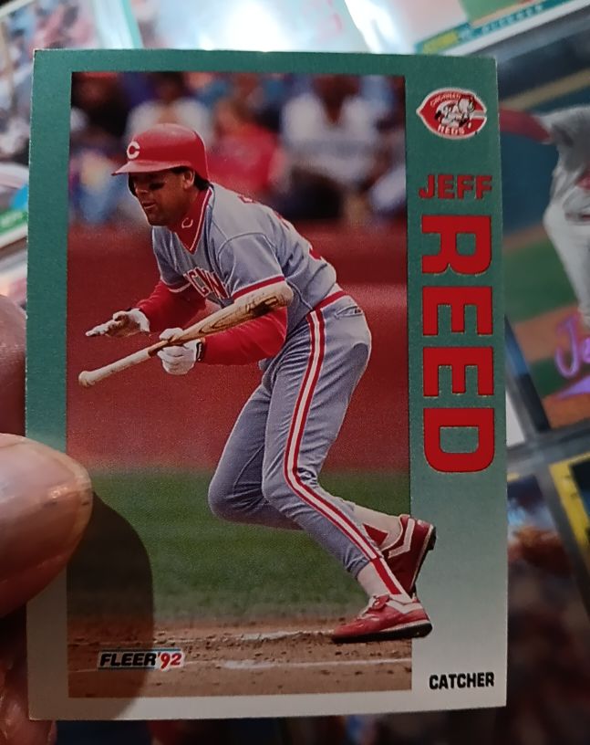 1992 Fleer #409 Jeff Reed — front