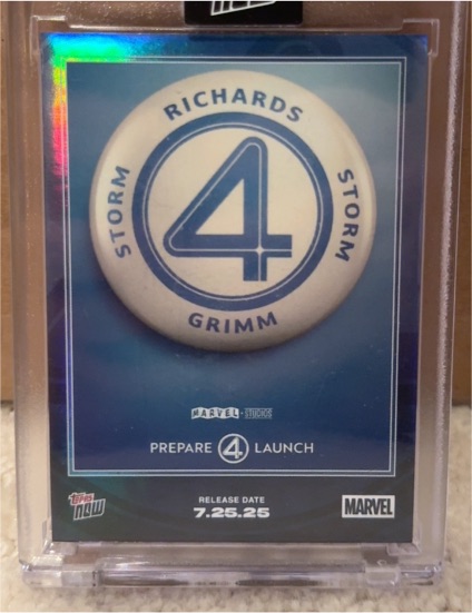 2025 Topps Now Marvel #FFFS Fantastic Four First Steps — front
