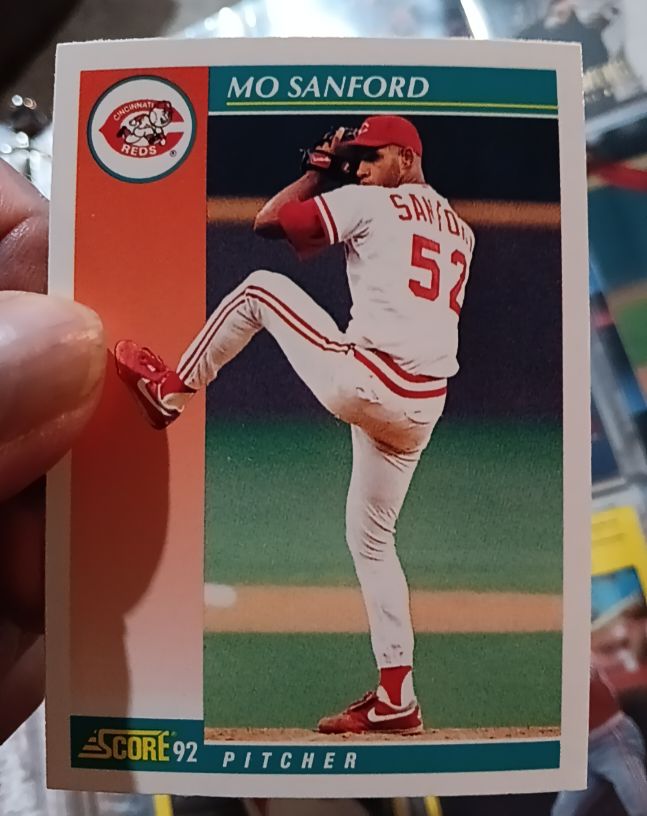1992 Score #676 Mo Sanford — front