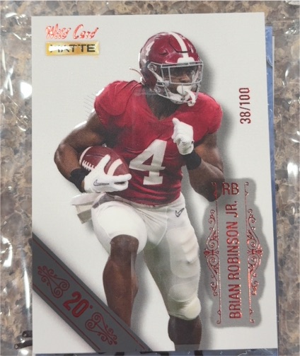 2022 Wild Card Matte #MB-8 Brian Robinson Jr. — front