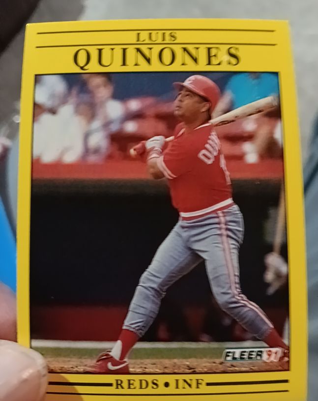 1991 Fleer #77 Luis Quinones — front