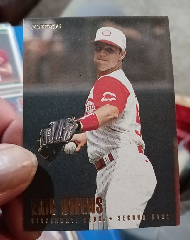 1996 Fleer Tiffany #348 Eric Owens — front