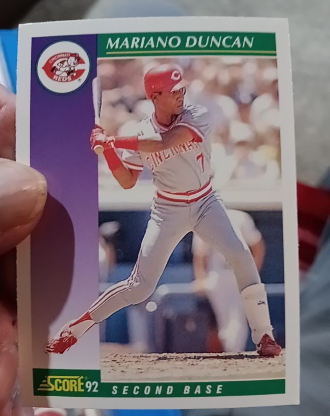1992 Score #352 Mariano Duncan — front