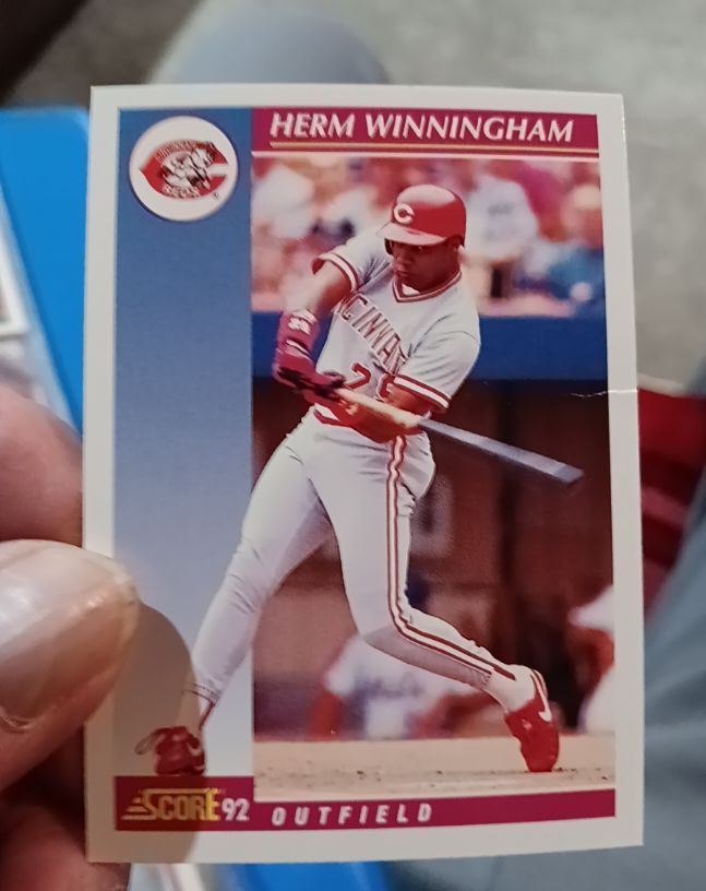 1992 Score #574 Herm Winningham — front