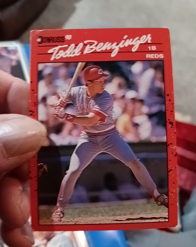 1990 Donruss #90 Todd Benzinger — front