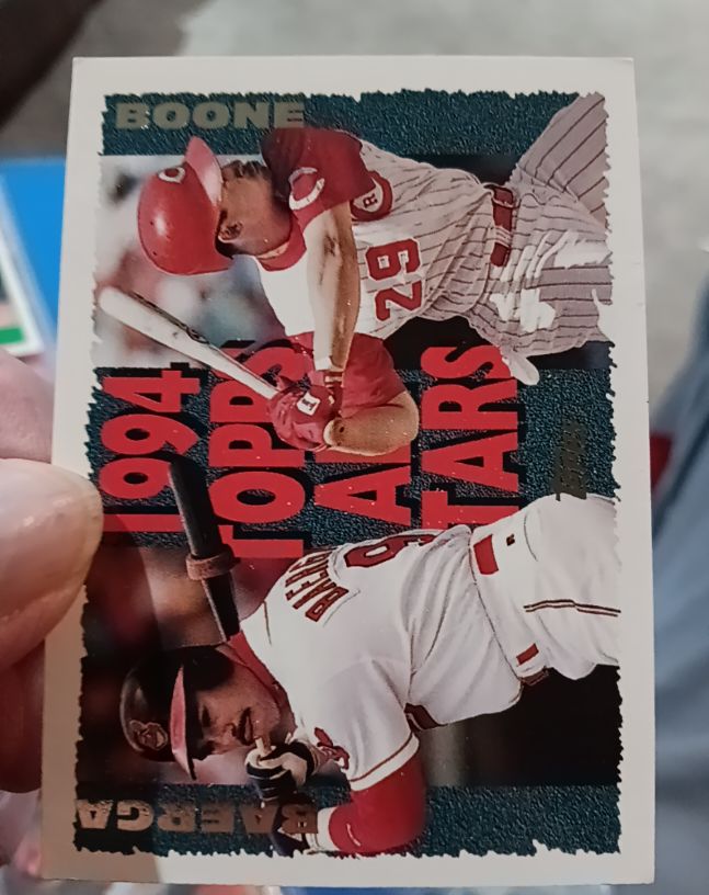 1995 Topps #385 Carlos Baerga / Bret Boone AS — front