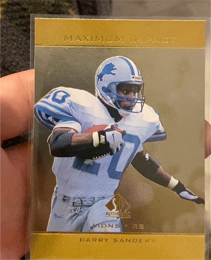 1998 SP Authentic Maximum Impact #SE20 Barry Sanders — front