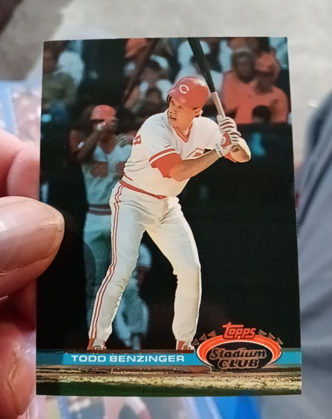1991 Topps Stadium Club #113 Todd Benzinger — front