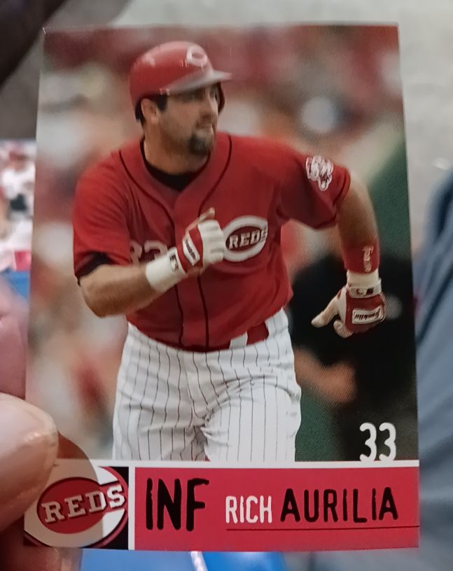 2006 Kahn's Cincinnati Reds SGA #33 Rich Aurilia — front