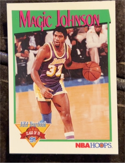 1991-92 NBA Hoops #321 Magic Johnson — front