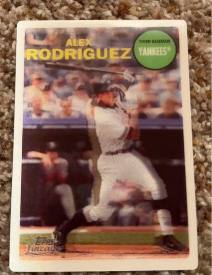 2011 Topps Lineage 3-D #T3D10 Alex Rodriguez — front