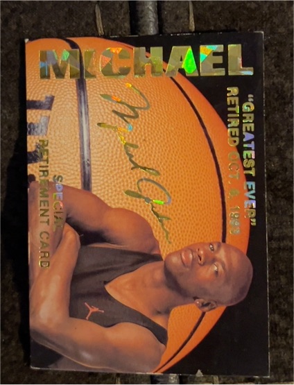 1993-94 Sports Stars USA #NNO Michael Jordan Special Retirement Card — front