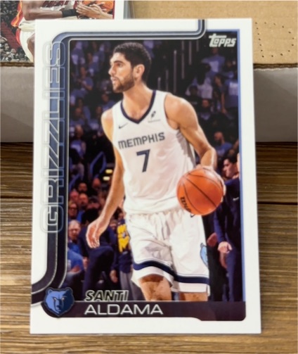 2025-26 Topps #187 Santi Aldama — front