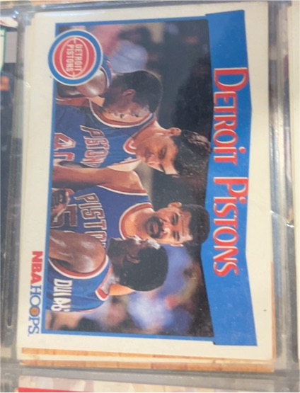1991-92 NBA Hoops #281 Detroit Pistons — front
