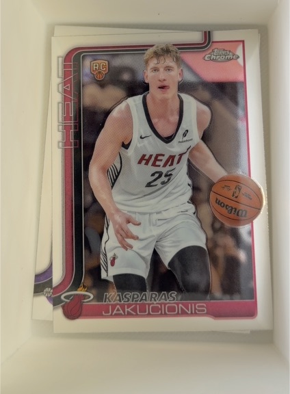 2025-26 Topps Chrome #270 Kasparas Jakucionis — front