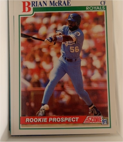 1991 Score #331 Brian McRae — front