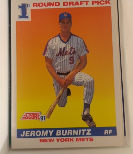 1991 Score #380 Jeromy Burnitz — front