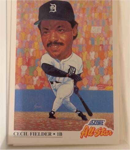 1991 Score #395 Cecil Fielder — front