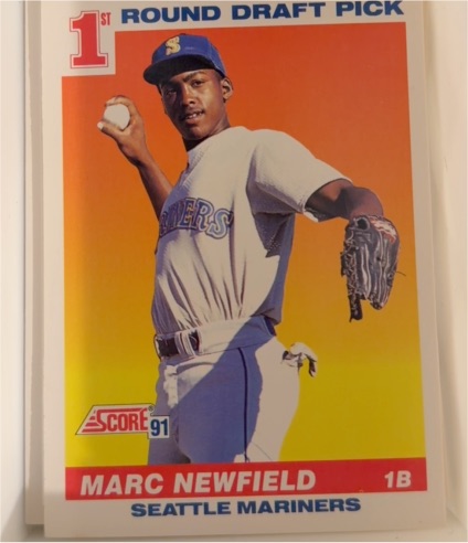 1991 Score #391 Marc Newfield — front