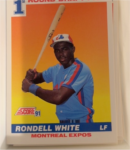 1991 Score #390 Rondell White — front