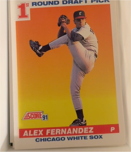 1991 Score #382 Alex Fernandez — front