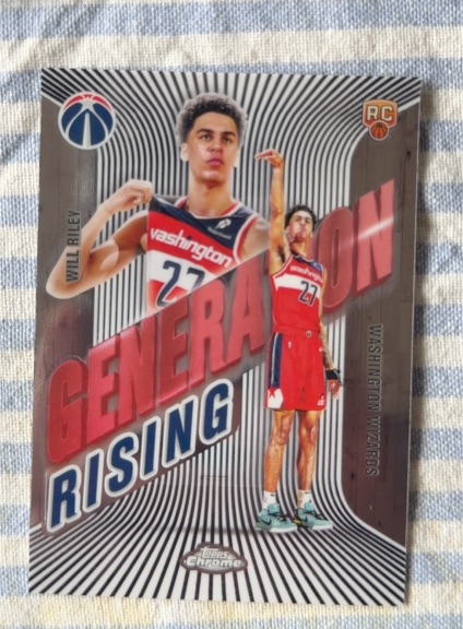 2025-26 Topps Chrome #GR-11 Will Riley Generation Rising Rookie — front