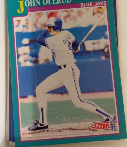 1991 Score #625 John Olerud — front