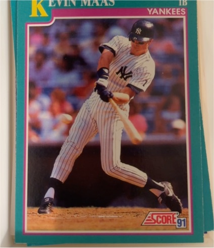 1991 Score #1 Kevin Maas — front