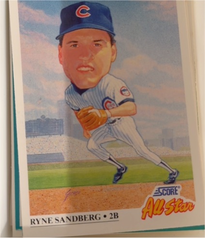 1991 Score #665 Ryne Sandberg — front