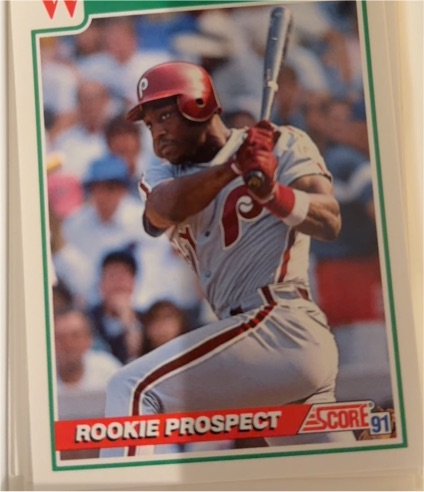 1991 Score #713 Wes Chamberlain — front