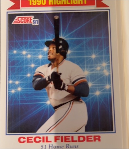 1991 Score #770 Cecil Fielder — front