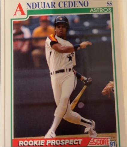 1991 Score #753 Andujar Cedeno — front