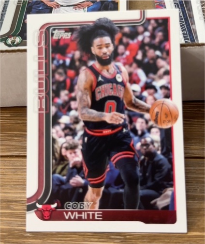 2025-26 Topps #34 Coby White — front