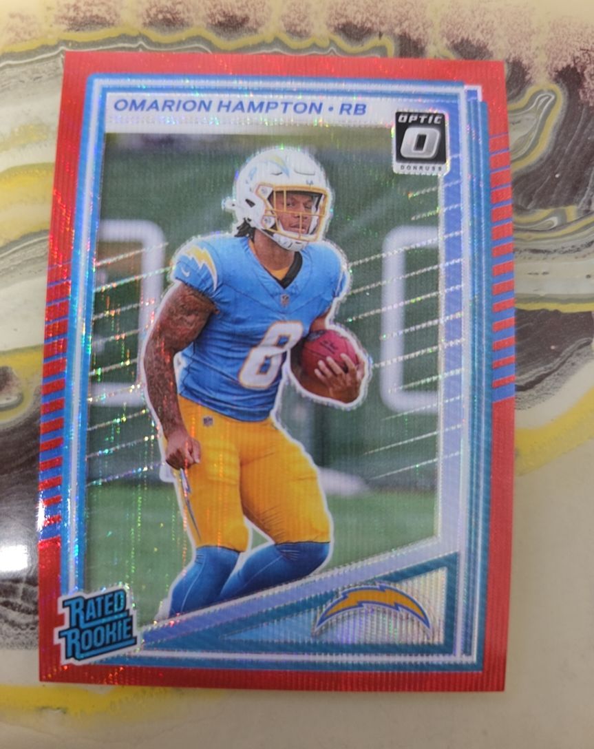 2025 Panini Donruss Optic #303 Omarion Hampton — front