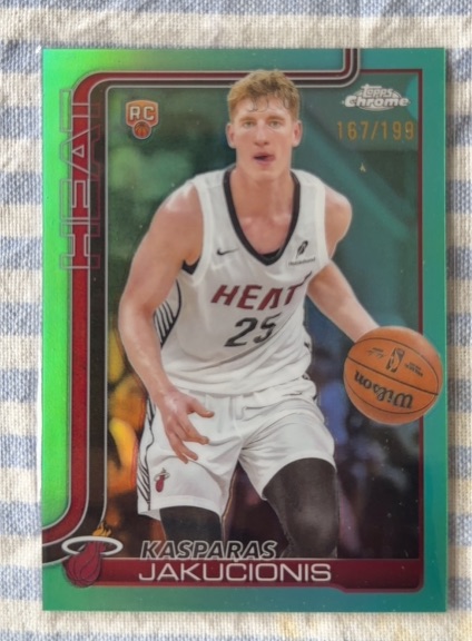 2025-26 Topps Chrome #270 Kasparas Jakučionis — front