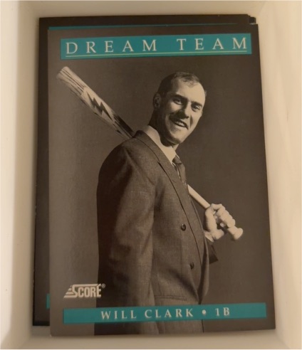 1991 Score #886 Will Clark — front