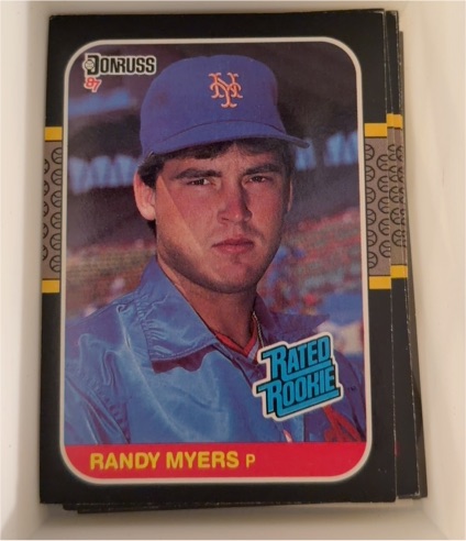 1987 Donruss #29 Randy Myers Rated Rookie — front