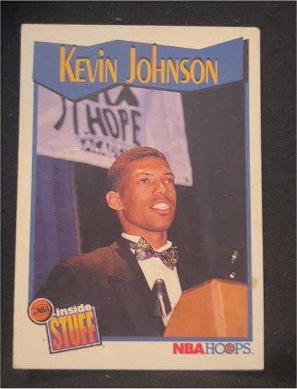 1991-92 NBA Hoops Inside Stuff #302 Kevin Johnson — front