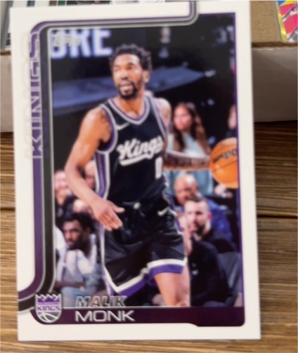 2025-26 Topps #164 Malik Monk — front