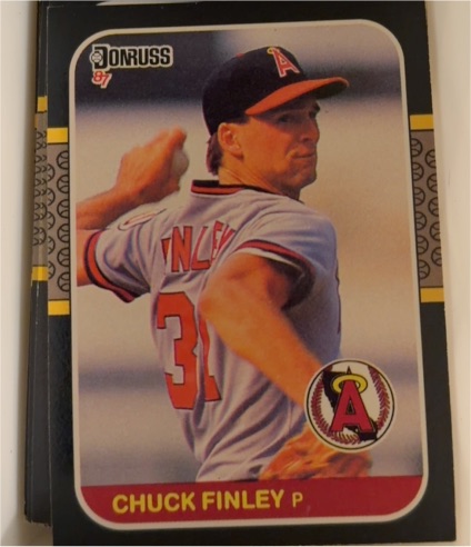 1987 Donruss #407 Chuck Finley — front