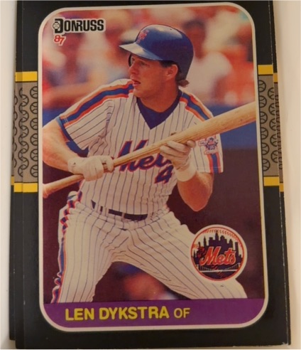 1987 Donruss #611 Len Dykstra — front