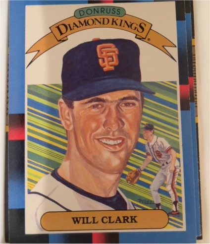 1988 Donruss Diamond Kings #21c Will Clark — front