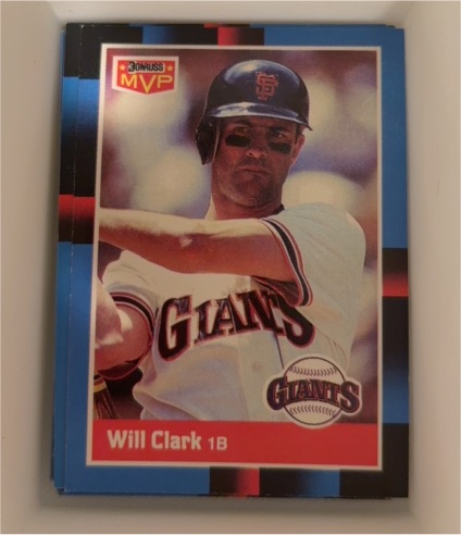 1988 Donruss #BC-24 Will Clark — front